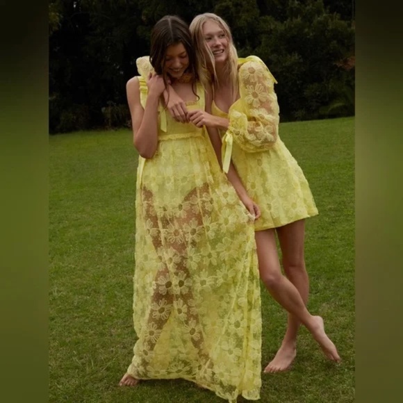 For Love and Lemons Emma Maxi Dress Size Small NWT - Picture 2 of 9